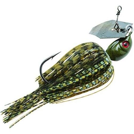 Z-Man Project Z Chatterbait Bladed Swim Jig, 34 Oz Dark Green Pumpkin CB-PZ34-10